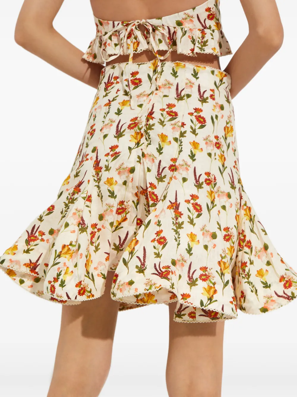 Agua By Agua Bendita Cerezo Clementina mini-rok Beige