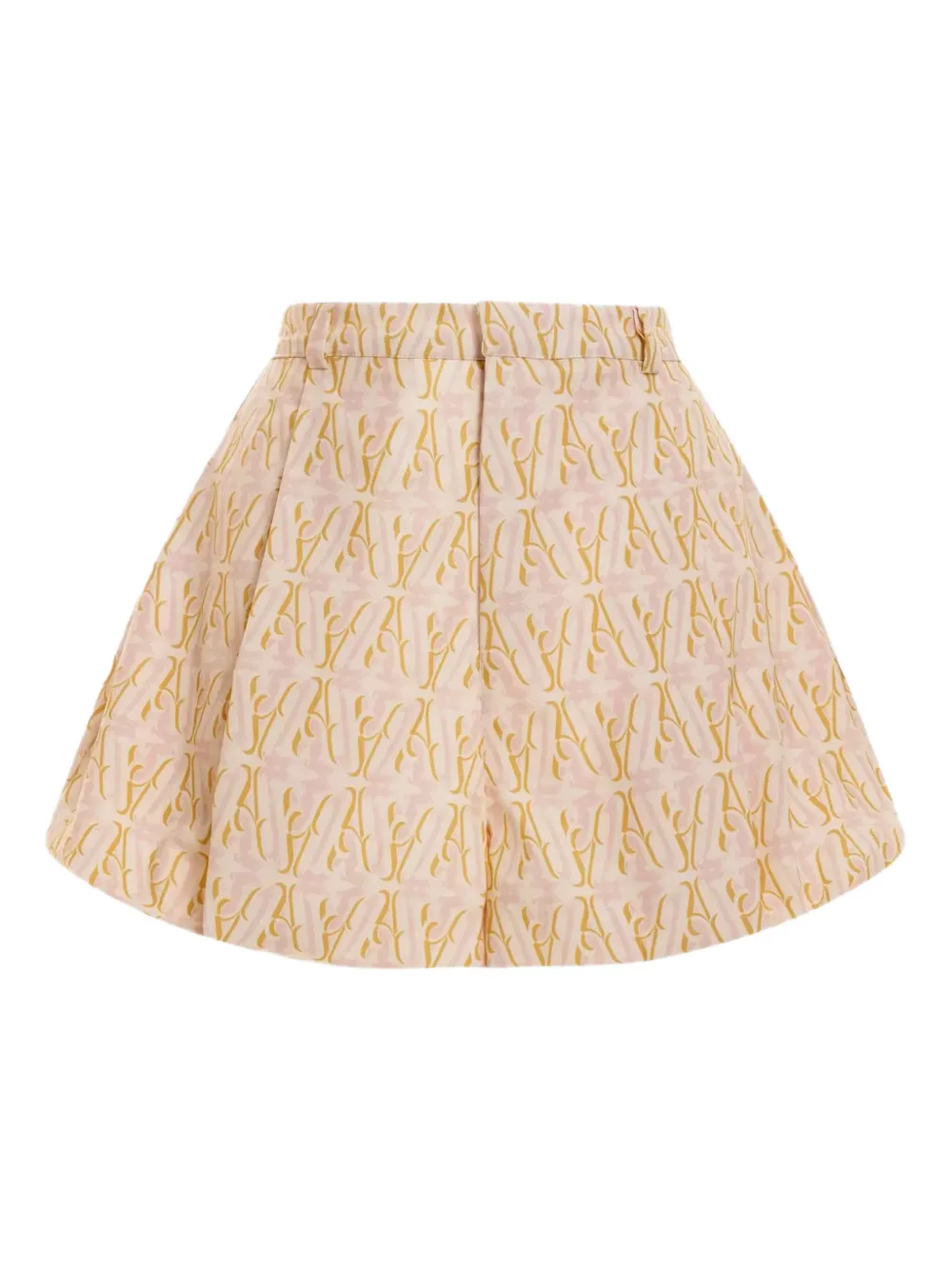 Agua By Agua Bendita Cudi Sellos pattern belt-loops shorts | Neutrals | Image 1