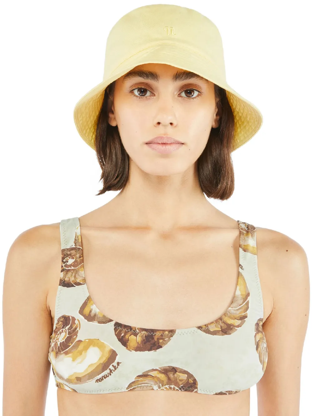 Nanushka Caran bucket hat - Geel