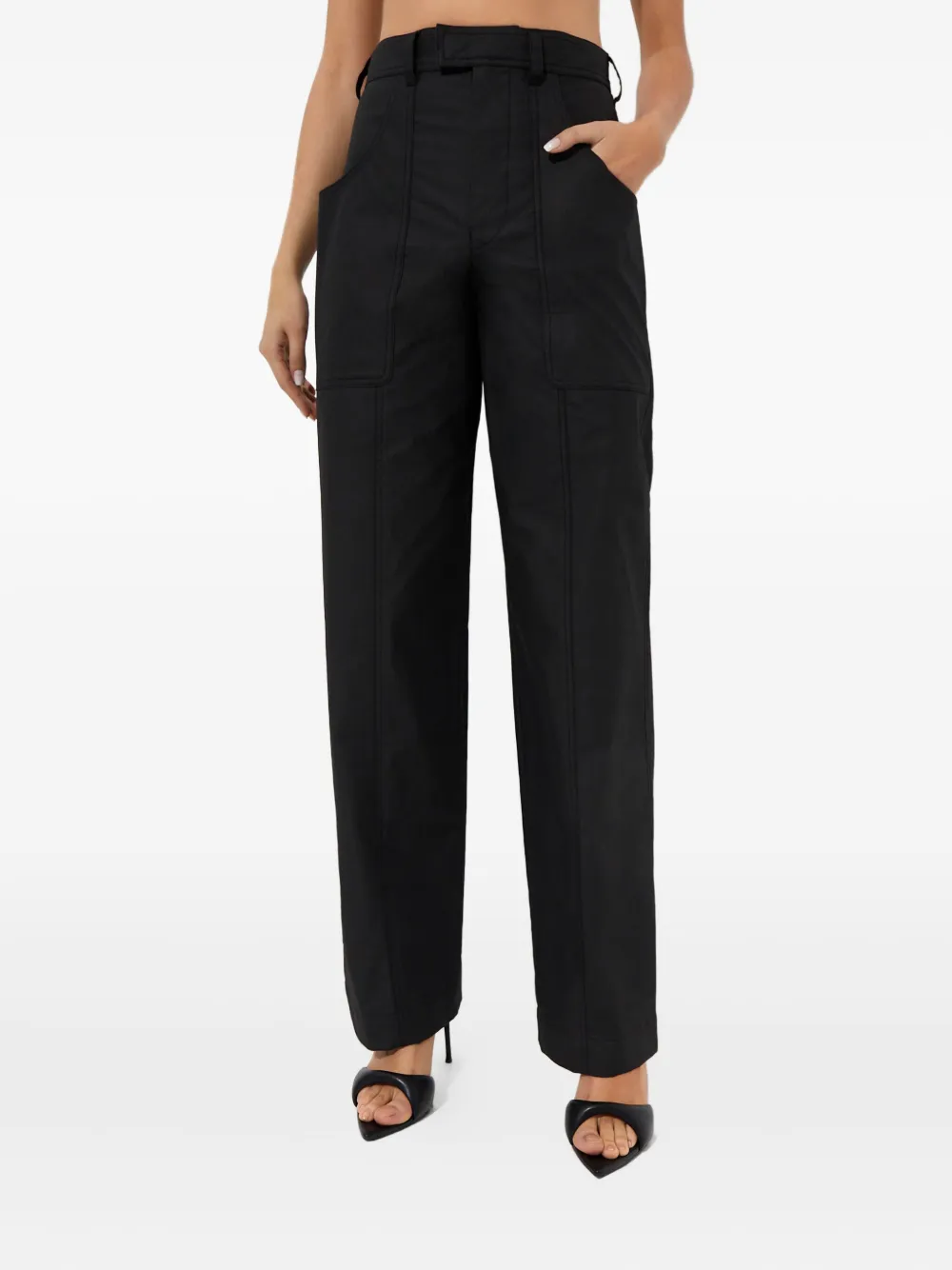 Isabel Marant Glatiny High-waisted Trousers In Black