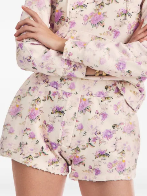 LoveShackFancy  Renato floral frayed shorts