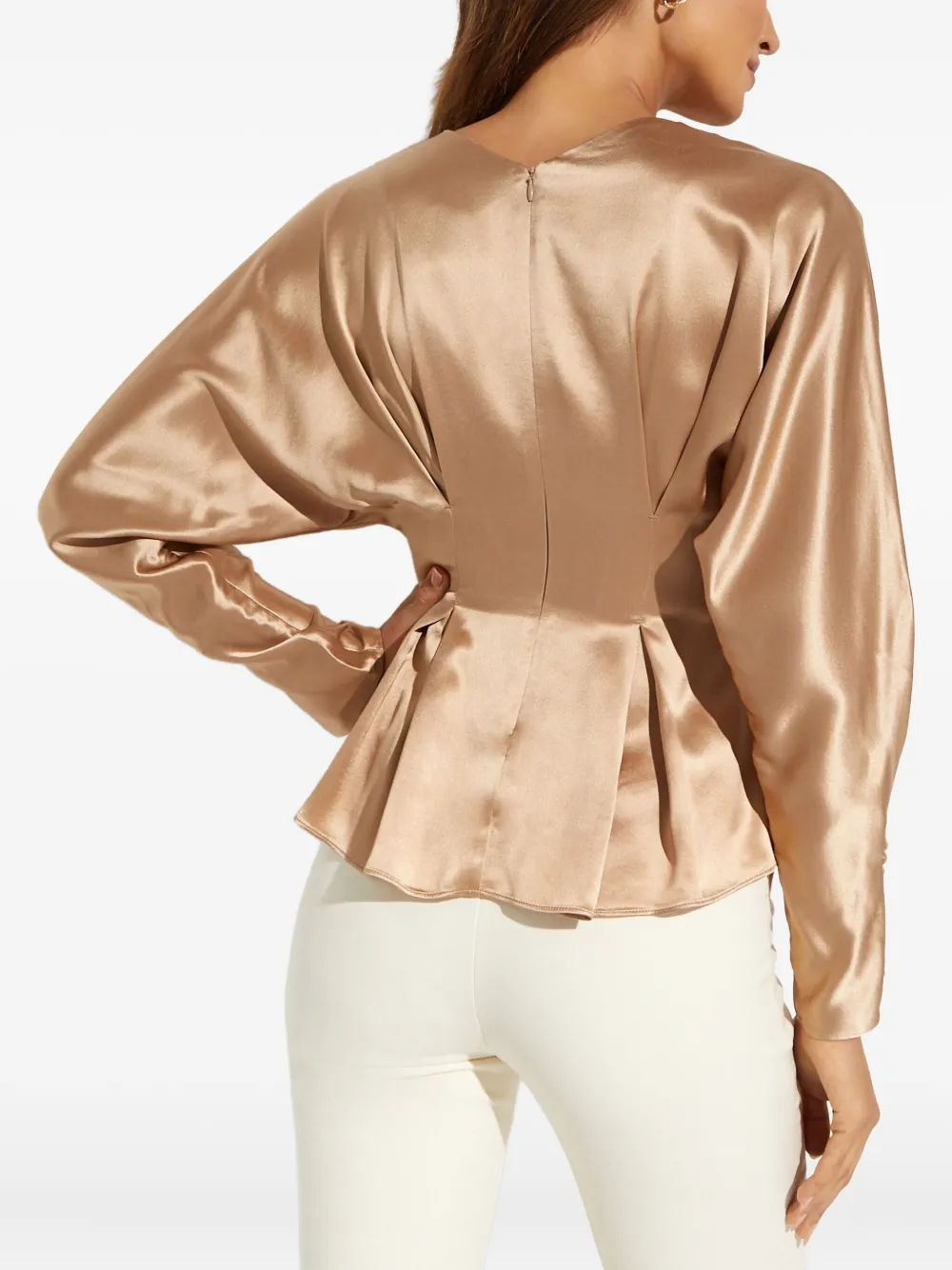Acler Blouse verfraaid met knopen Beige