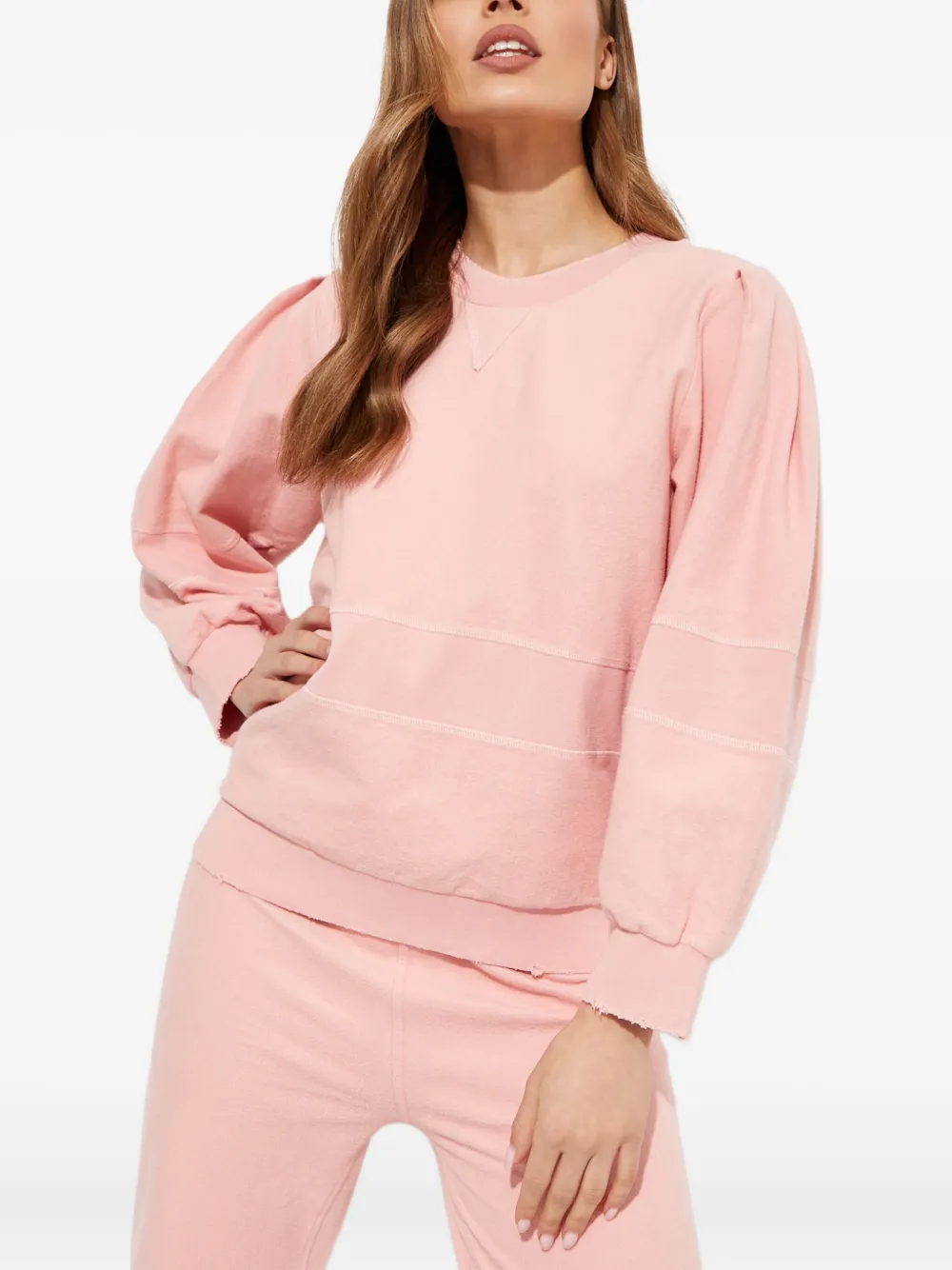 LoveShackFancy Lewin sweater met pofmouwen Roze