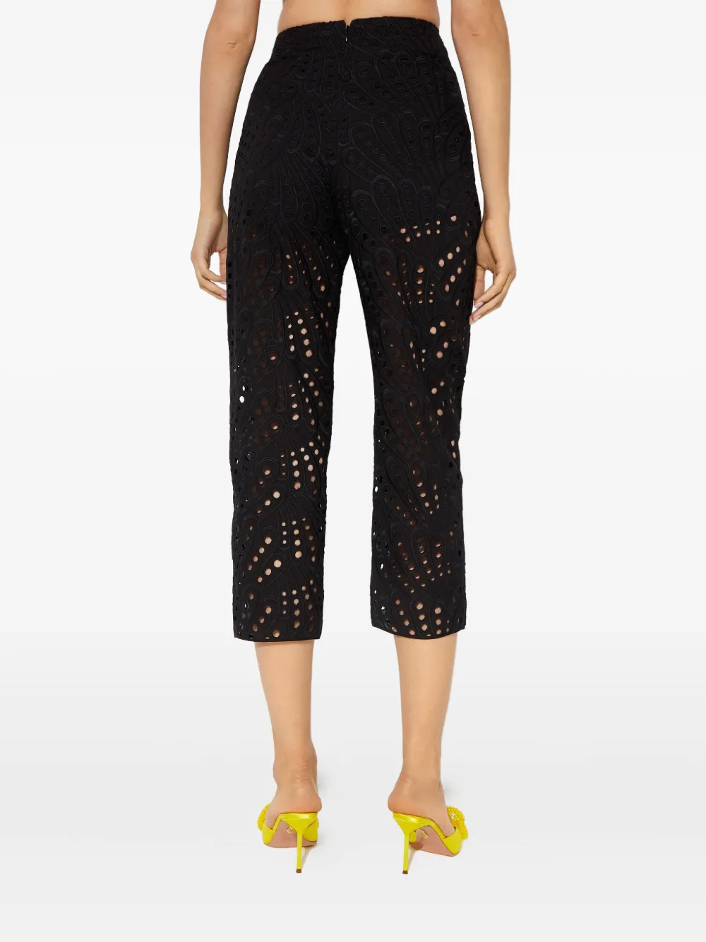 Charo Ruiz Simone Embroidered Trousers In Black