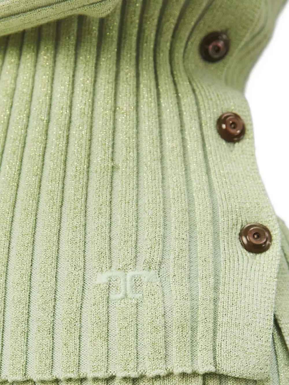 Tory Burch Geribbelde trui met knopen Groen