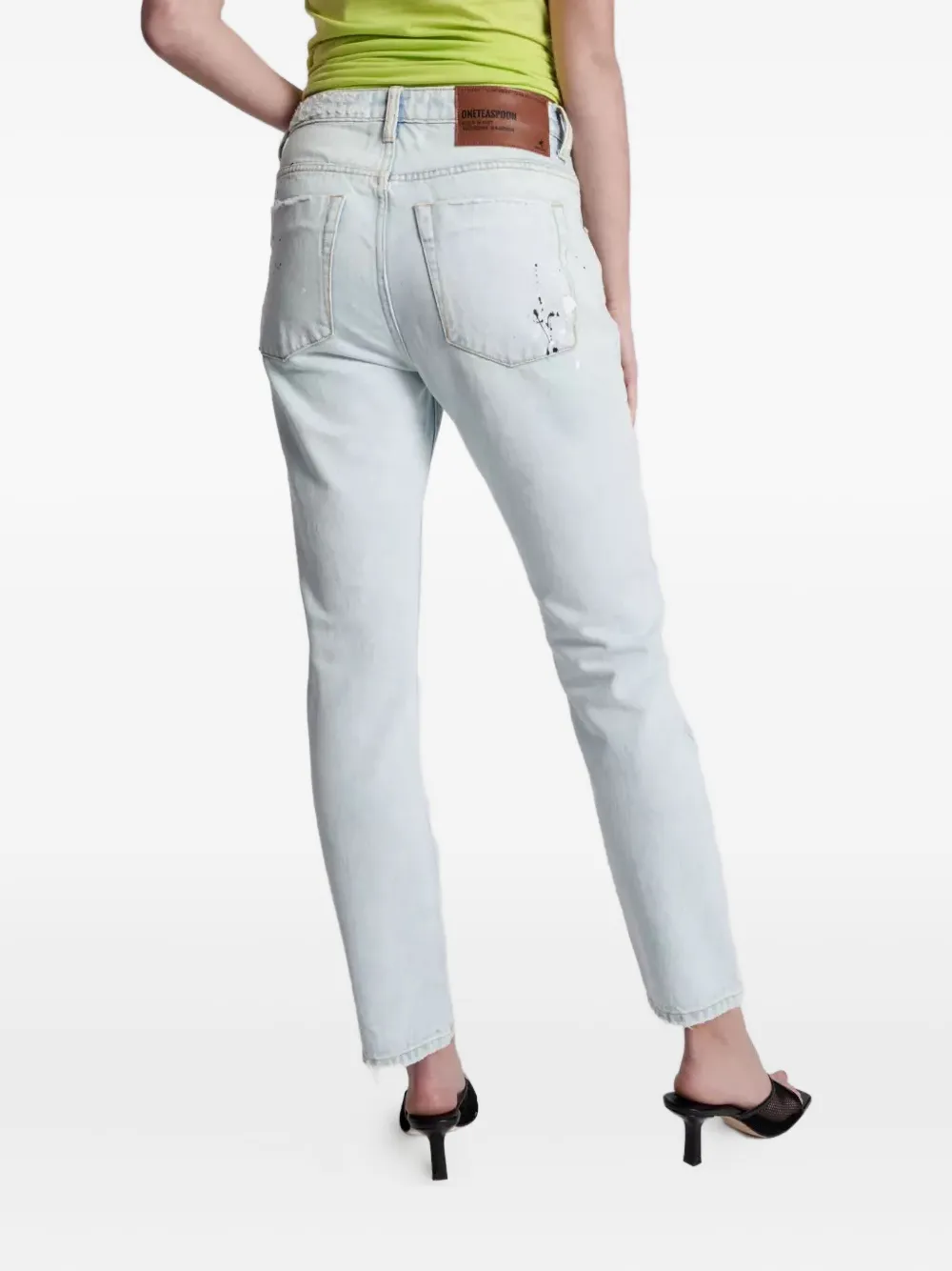 One Teaspoon Straight-leg Jeans In Blue