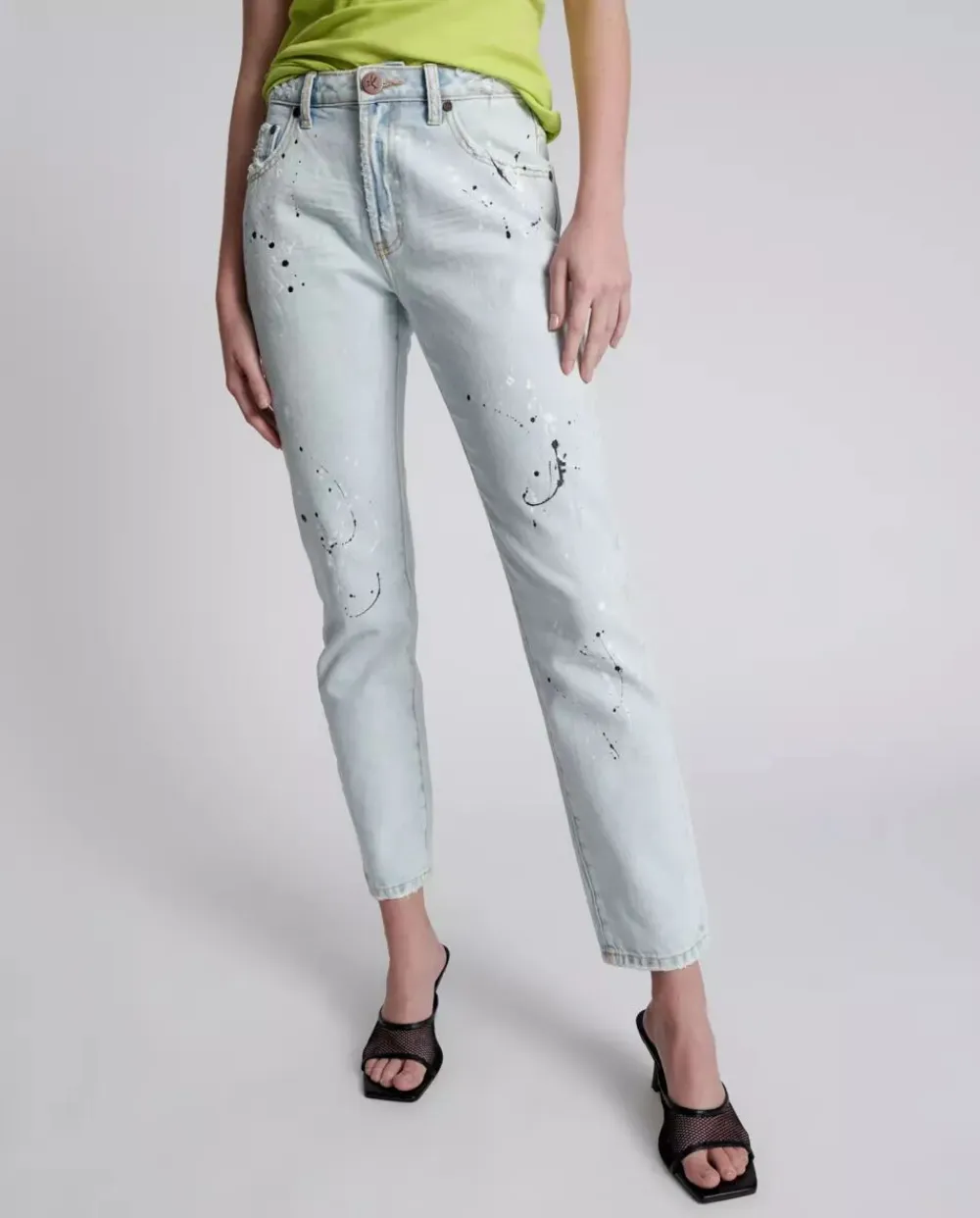 One Teaspoon Straight-leg Jeans In Blue