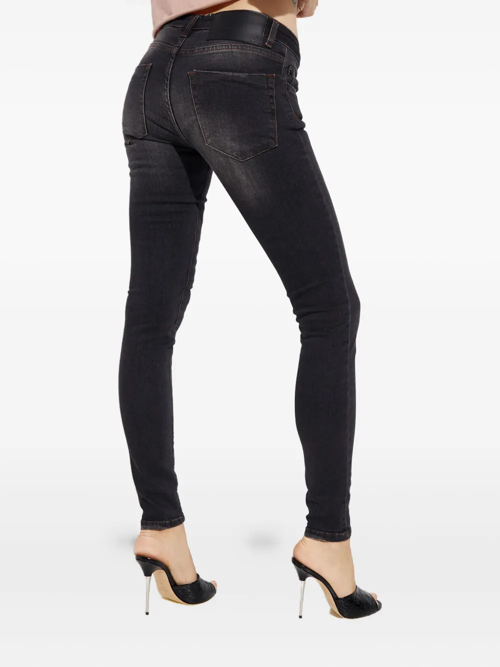One Teaspoon Freebirds Ii Logo-patch Jeans In Black