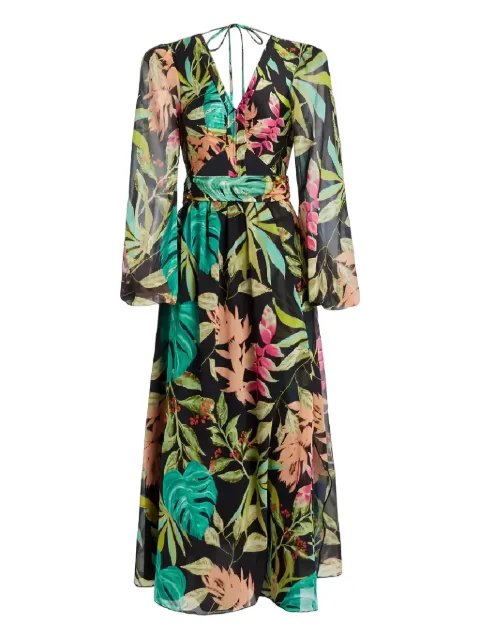 PatBO Tropicalia floral-pattern midi dress