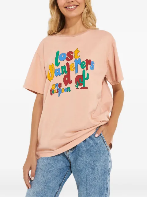 One Teaspoon playera estampado con cuello redondo