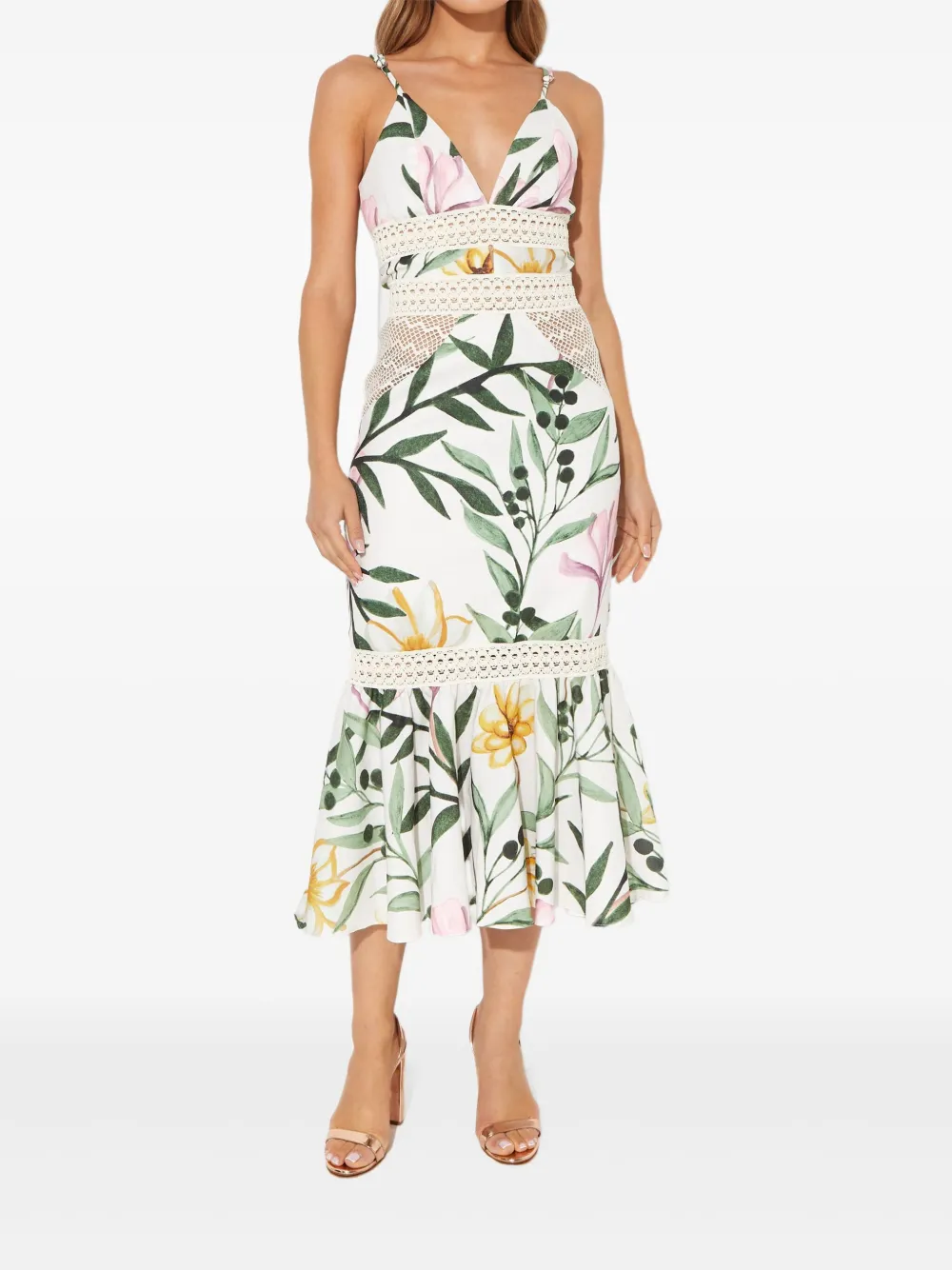 PatBO Jasmine tropical-print midi dress | Sundresses | Image 2