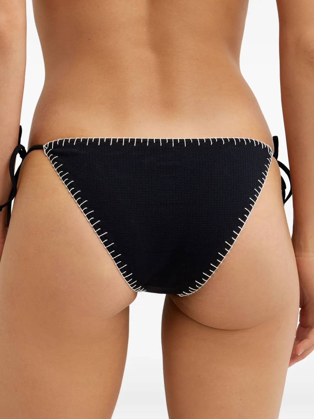 Marysia Bikinislip met contrasterende stiksels Zwart