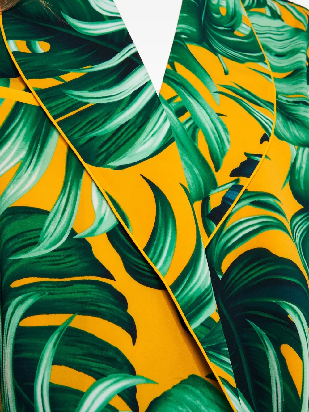Mystique Leaf-print Blazer In Green
