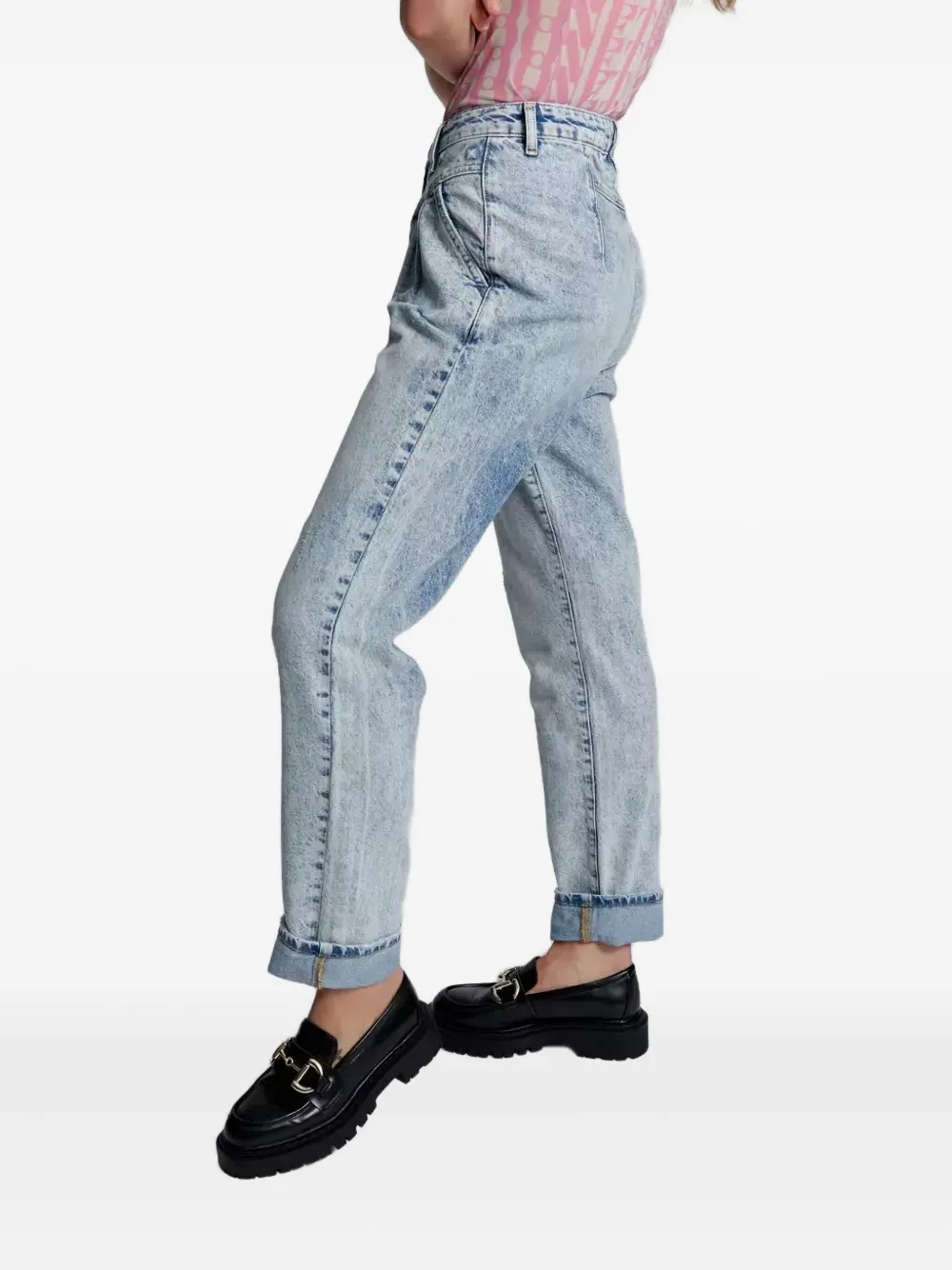 One Teaspoon Button-fastening Jeans In Blue