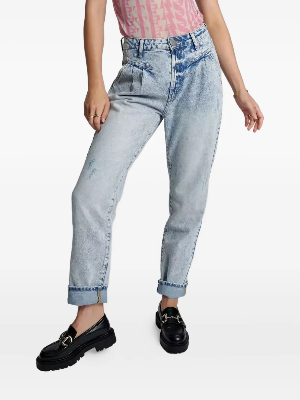 One Teaspoon Button-fastening Jeans In Blue