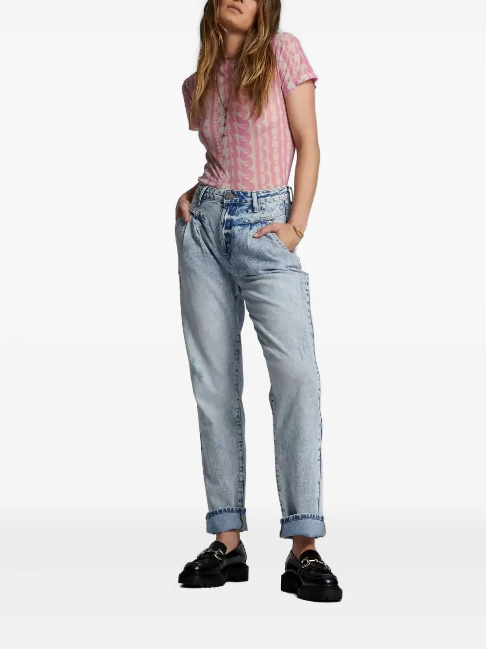 One Teaspoon button-fastening jeans | Straight-Leg Jeans | Image 2