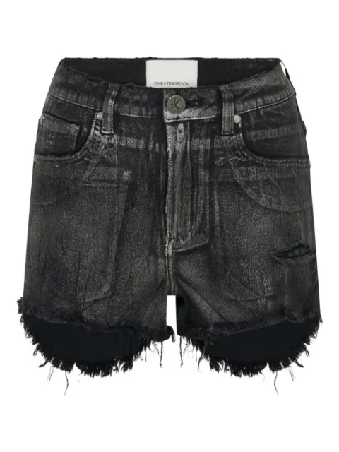 One Teaspoon Bonitas frayed denim short shorts