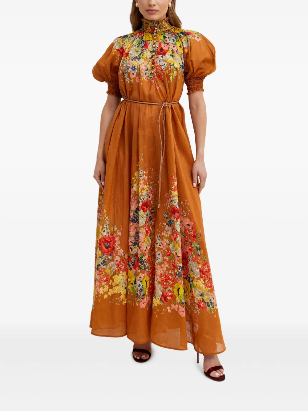 ZIMMERMANN Alight Swing midi dress - Bruin