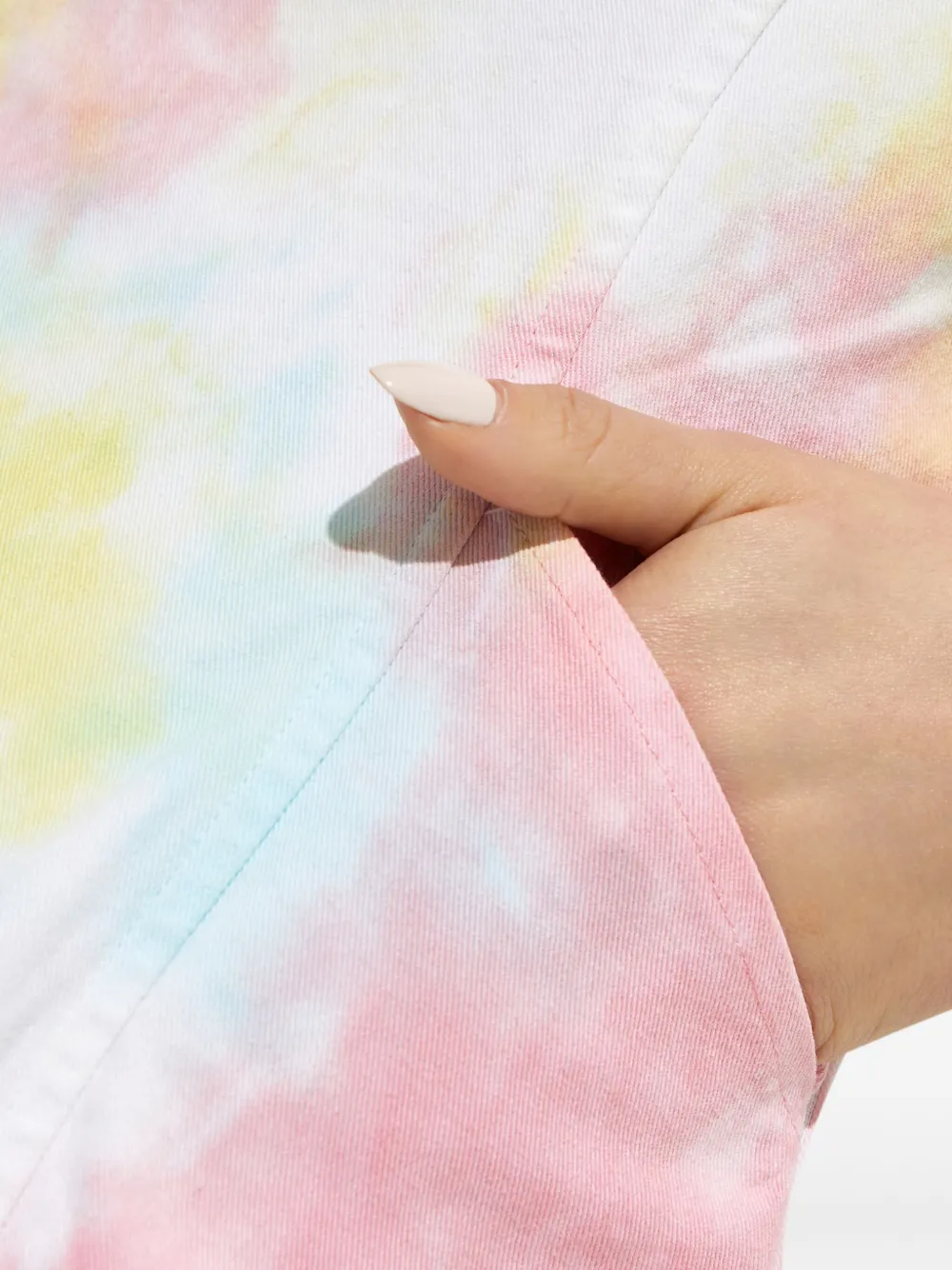 LoveShackFancy Chai mini-jurk met tie-dye Roze