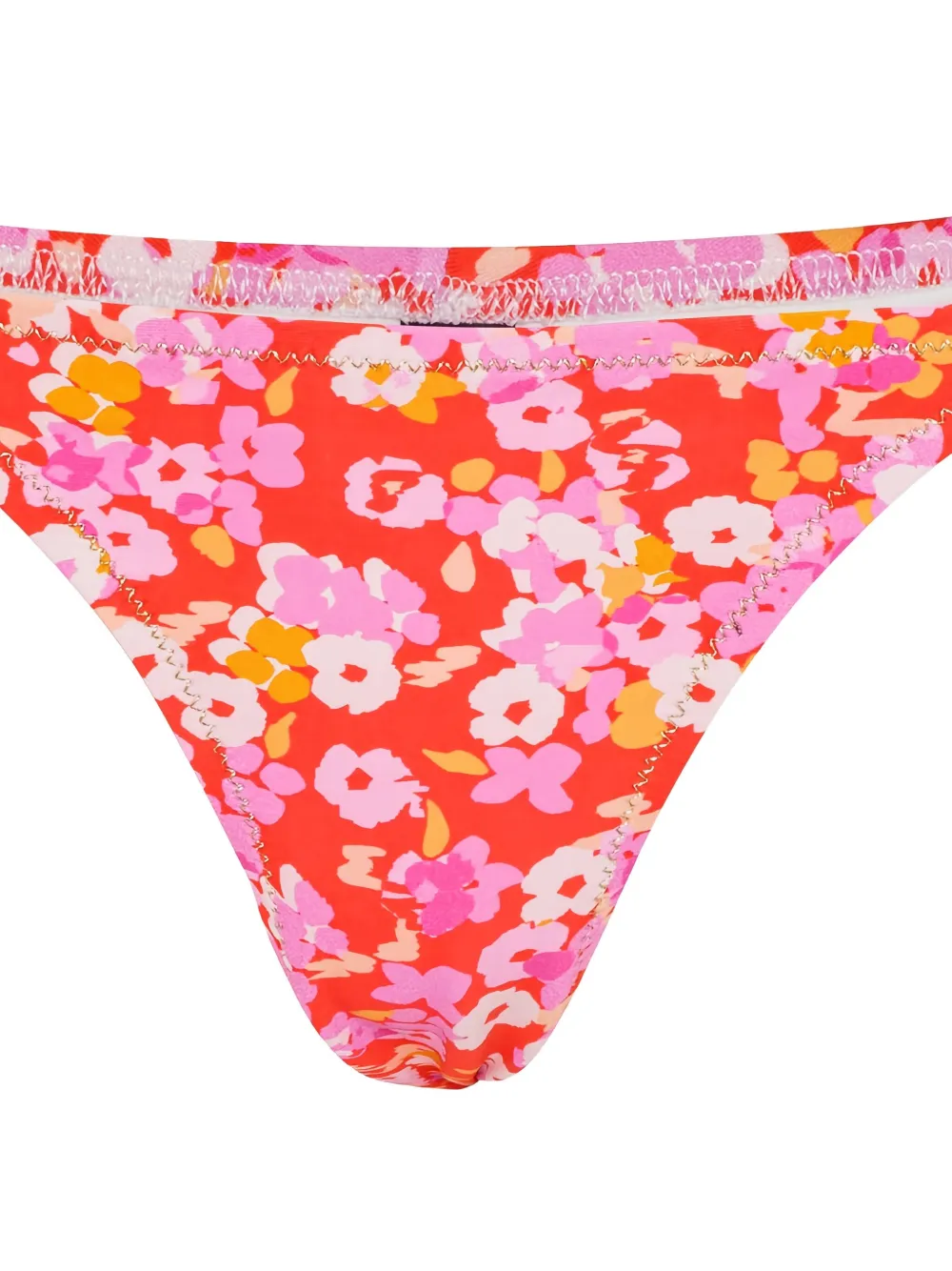 Rotate Birger Christensen X Reina Olga Flower-print Wrap Bikini In Red