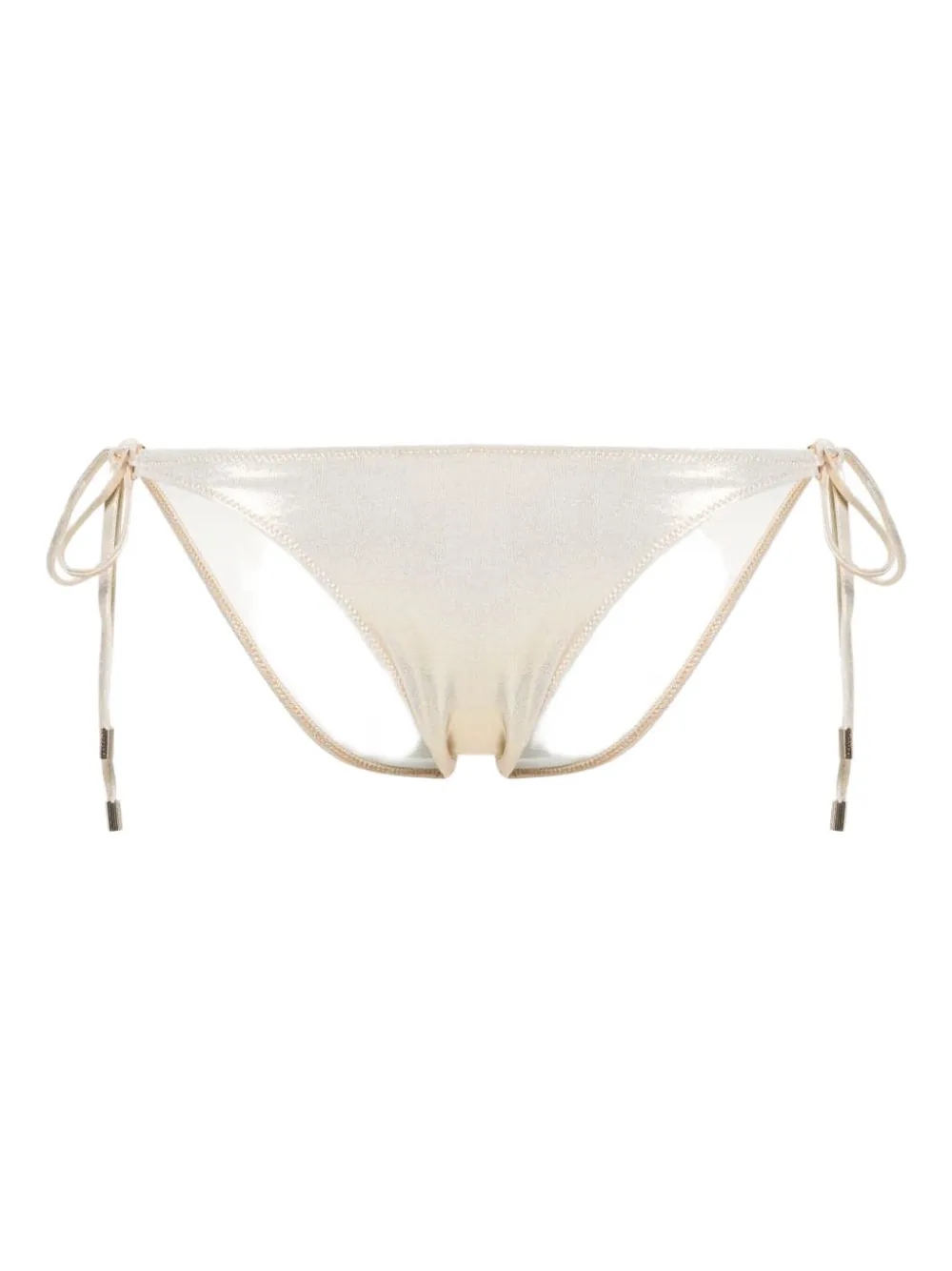 Melissa Odabash Metallic-finish Bikini Bottoms In Brown