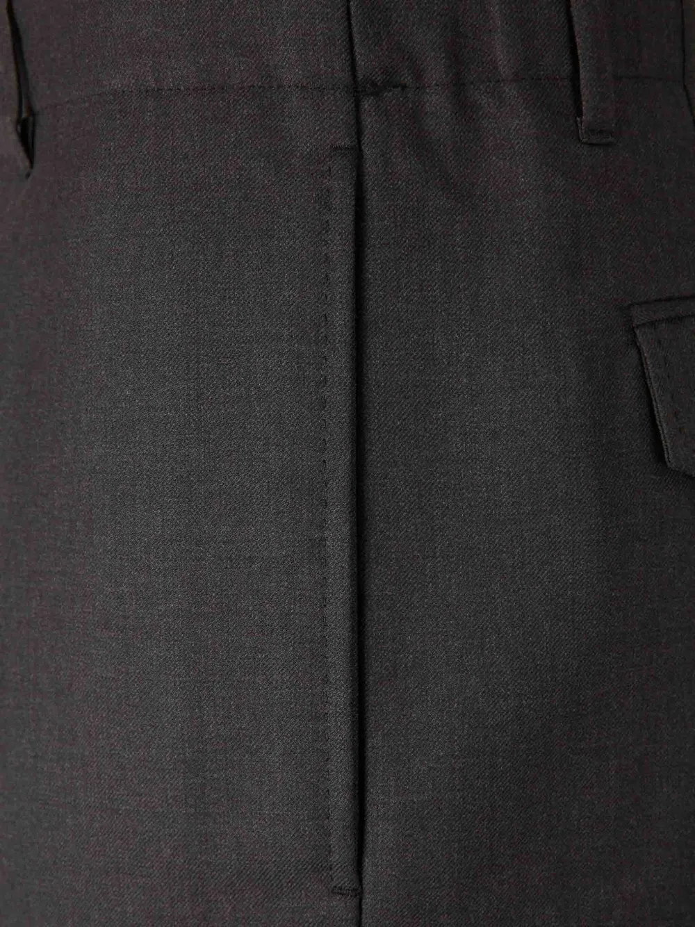 Setchu Broek met riemlussen en zak Grijs