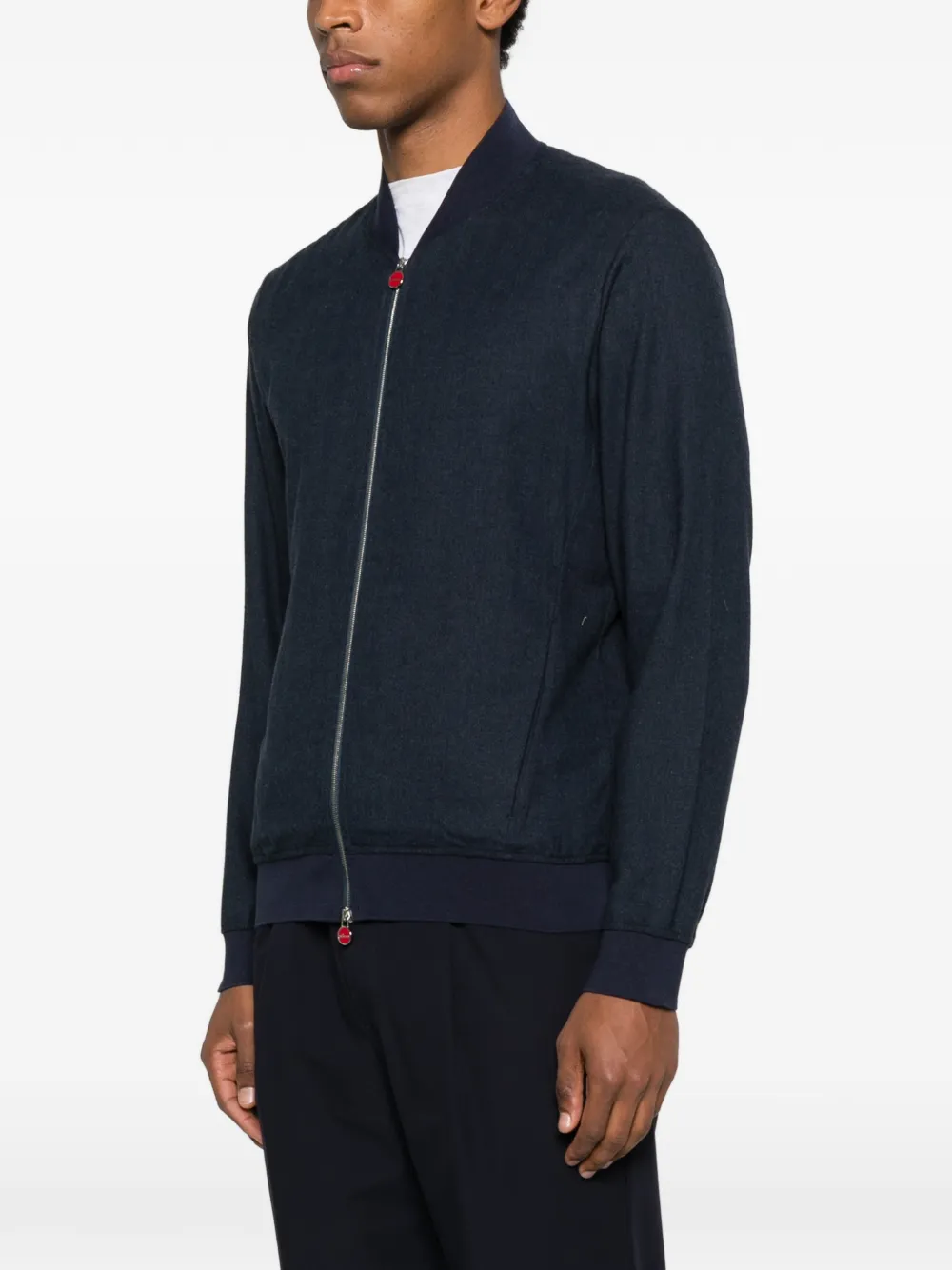 Kiton Jack met ritssluiting Blauw