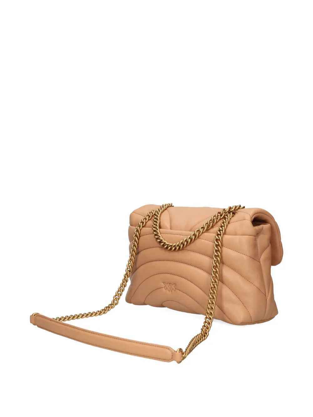 Pinko Small Love Puff Chain-strap Shoulder Bag In Nude
