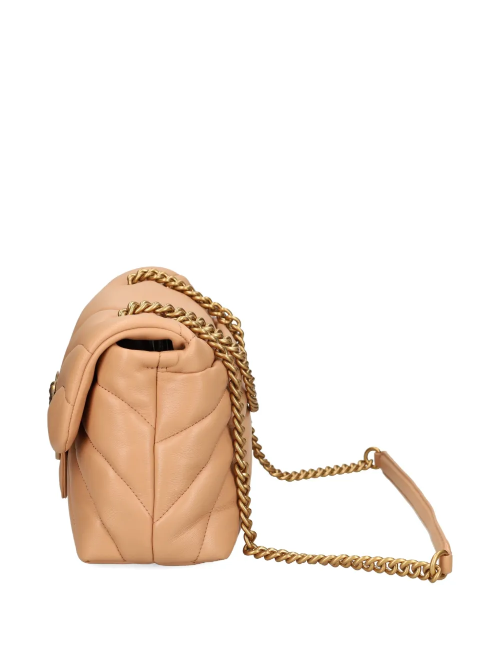 Pinko Small Love Puff Chain-strap Shoulder Bag In Nude