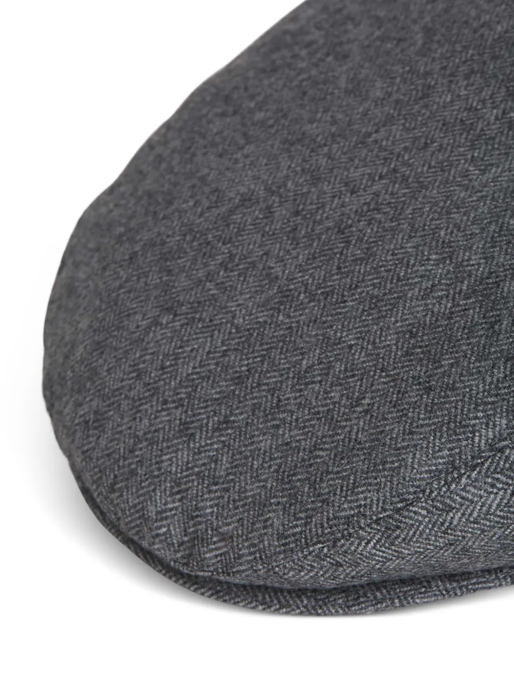 Muhlbauer James Herringbone-pattern Beret In Gray