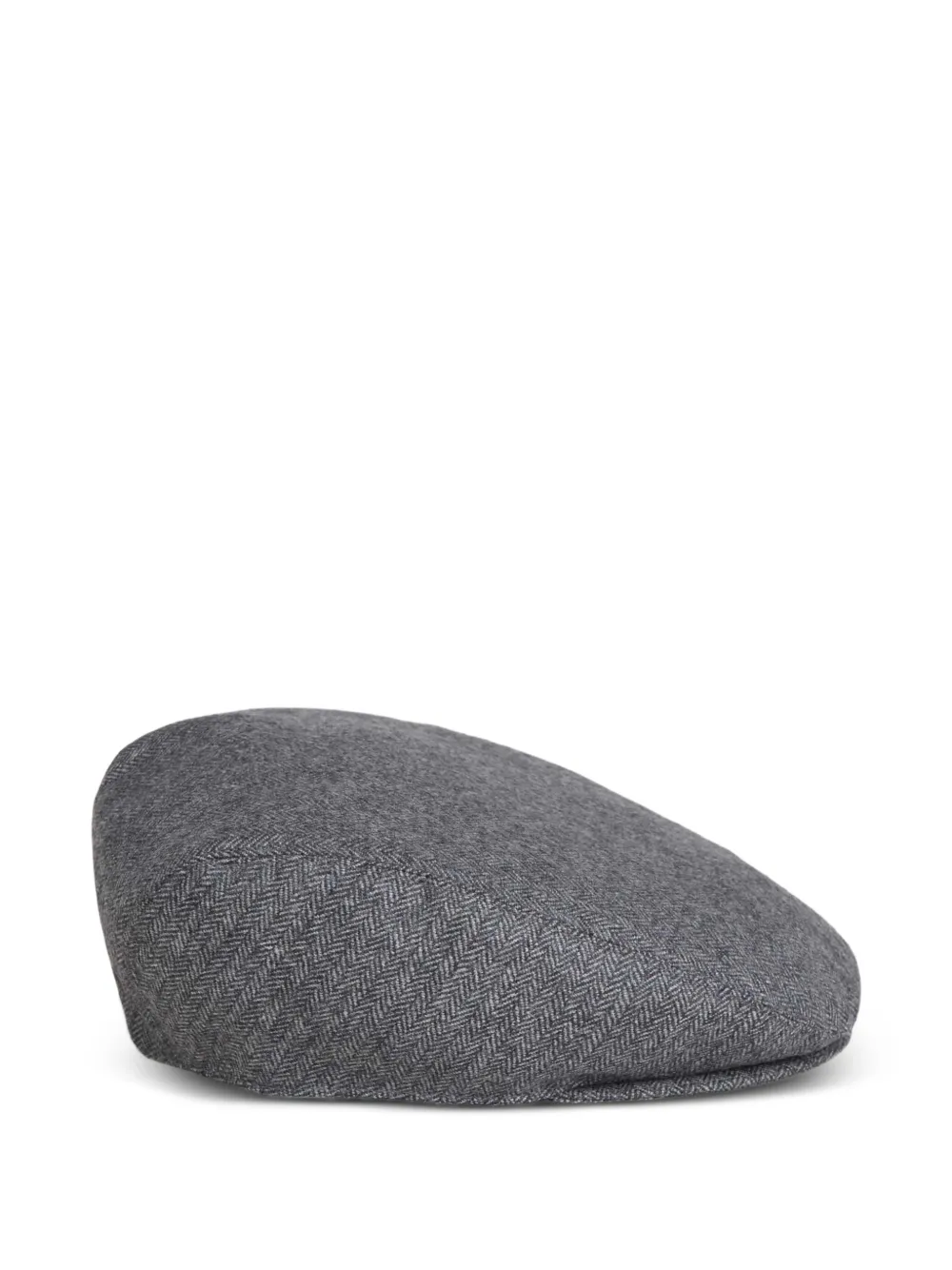 Muhlbauer James Herringbone-pattern Beret In Gray