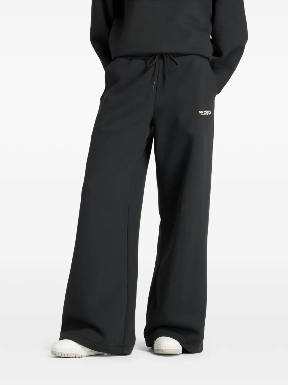 New Balance logo-print track pants - Nero
