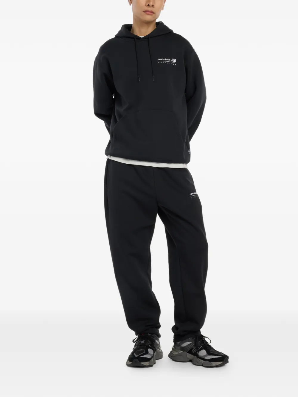 New Balance Trainingsbroek met logoprint Zwart