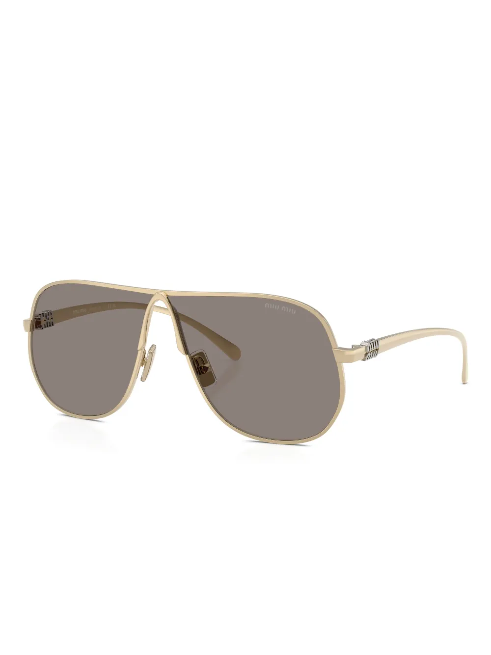 Miu Miu Eyewear pilot-frame sunglasses - Goud