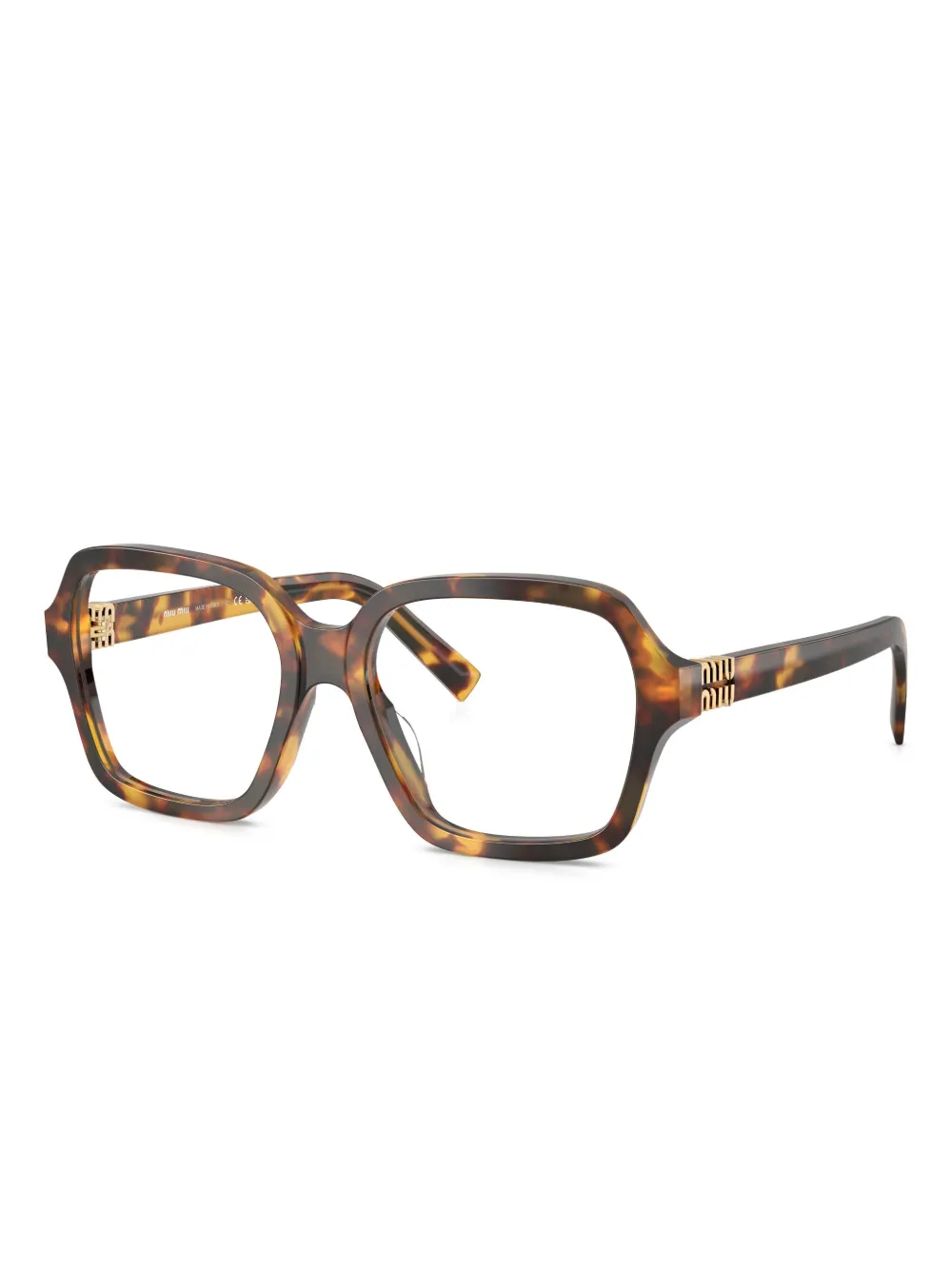 Miu Miu Eyewear tortoiseshell-pattern square-frame glasses | Image 2
