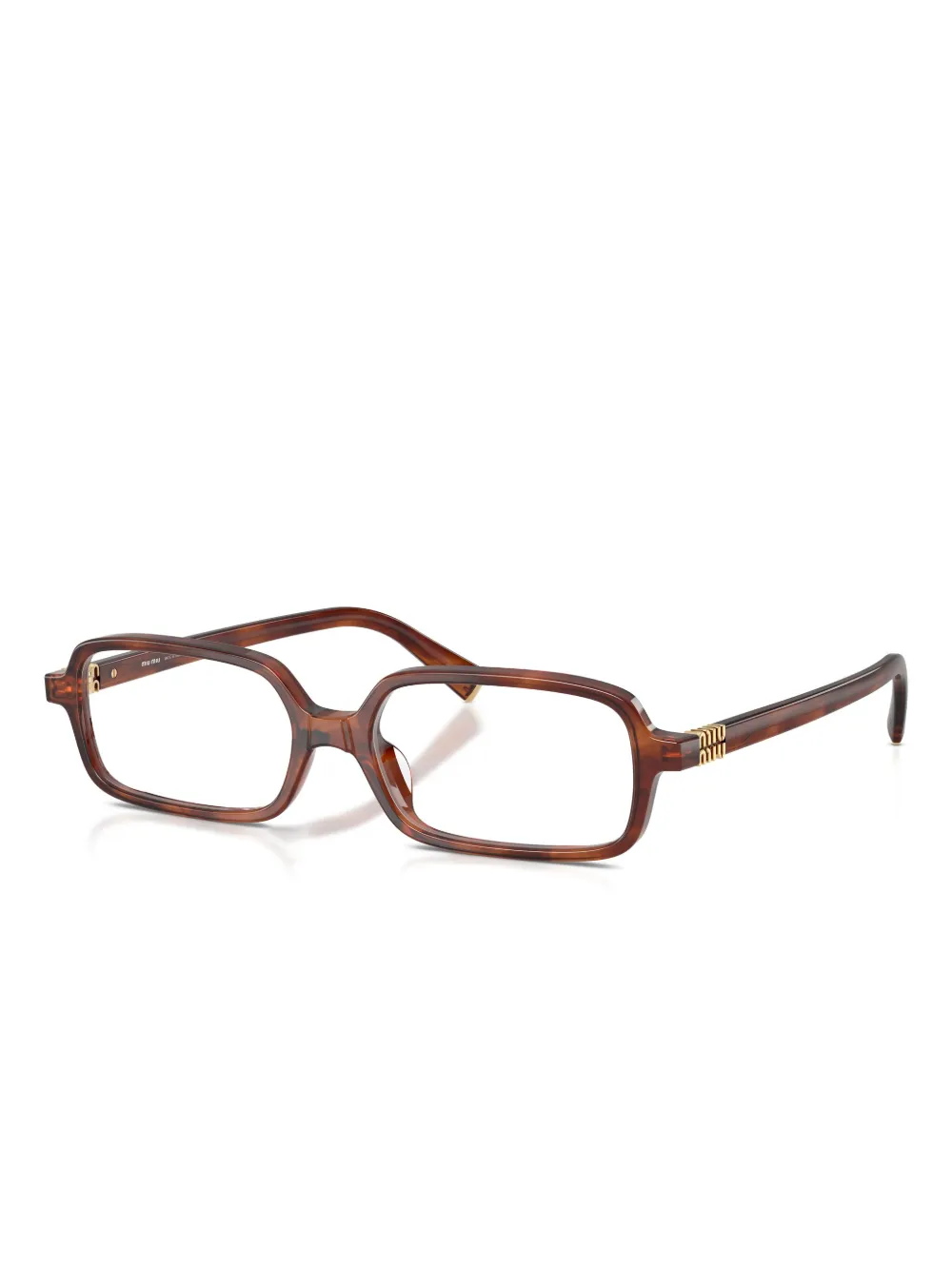 Miu Miu Eyewear tortoiseshell-pattern rectangle-frame glasses | Image 2
