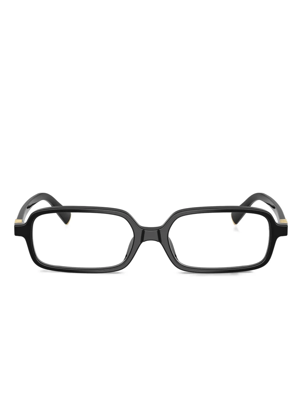 Miu Miu Eyewear 长方形镜框眼镜 | 黑色 | Image 1