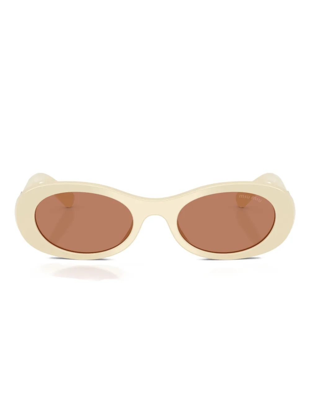 Miu Miu Eyewear oval-frame sunglasses | White | Image 1