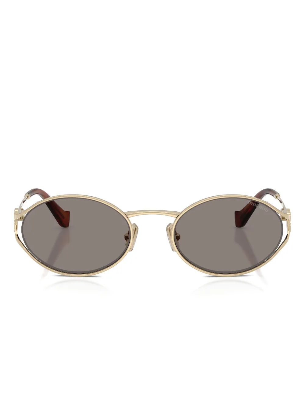 Miu Miu Eyewear round-frame sunglasses | Gold | Image 1