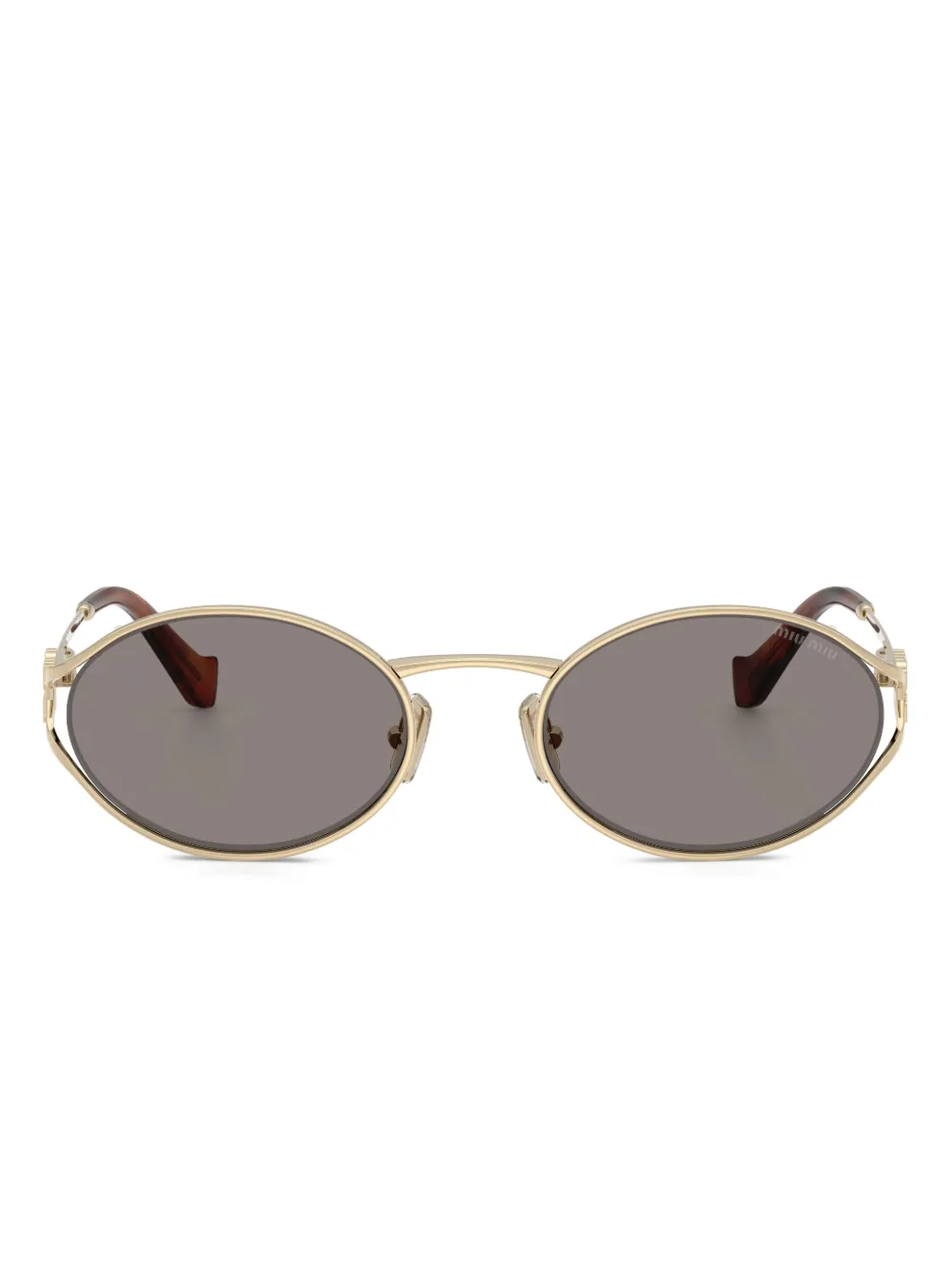Miu Miu Eyewear round-frame sunglasses | Gold | Image 1