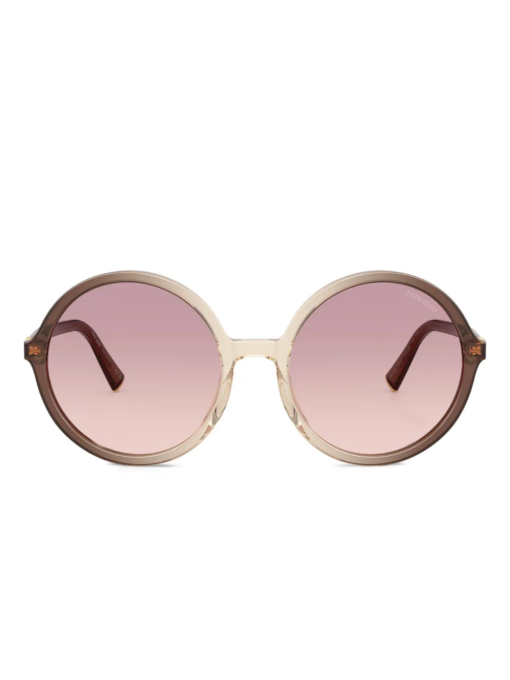 Miu Miu Eyewear round-frame sunglasses | Neutrals | Image 1