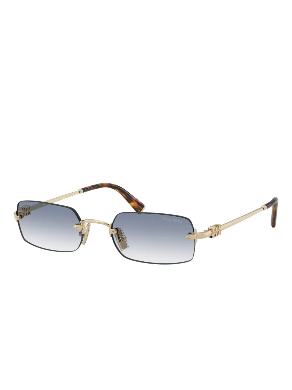 Miu Miu Eyewear rectangle-frame sunglasses - Goud