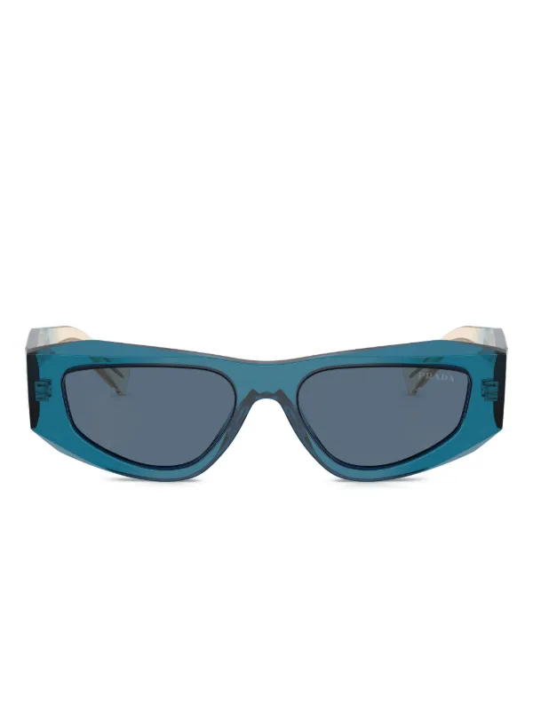 PRADA オクタゴナル　サングラス Prada Eyewear シンボル ジオメトリック サングラス | ブルー