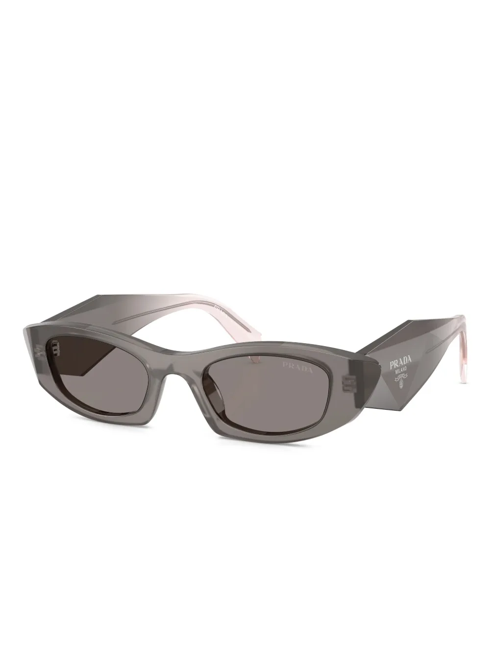 Prada Eyewear Symbole zonnebril met cat-eye montuur Grijs