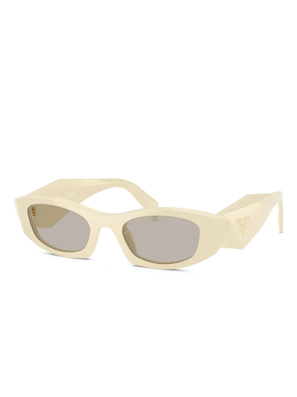 Prada Eyewear Symbole zonnebril met cat-eye montuur Beige
