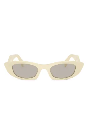 Pradaサングラス　ベージュホワイト Prada Eyewear オーバルフレーム サングラス | ピンク | FARFETCH JP