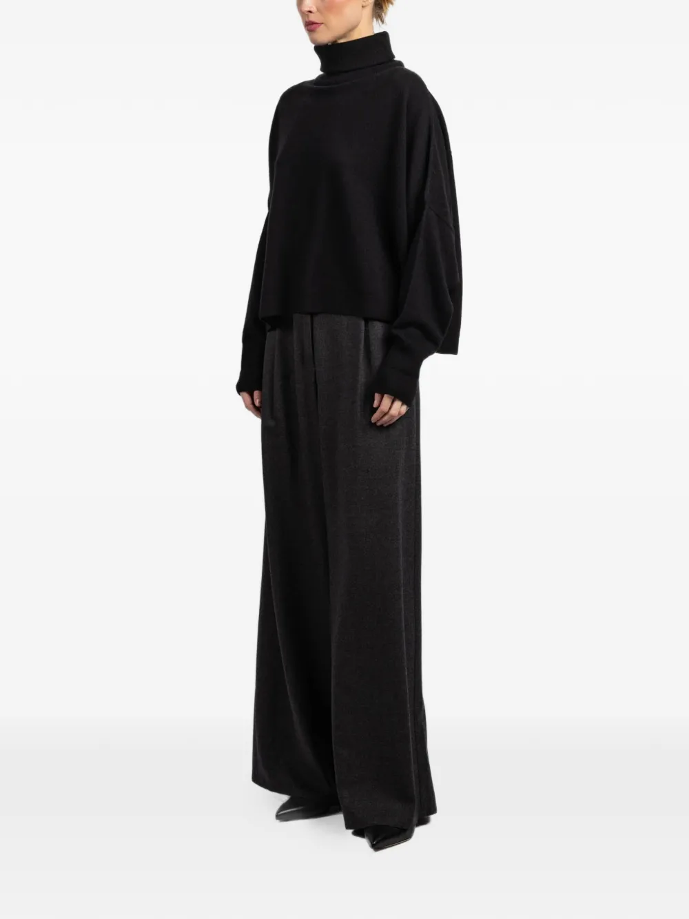  Dusan Iconic Roll-neck Sweater - Black 