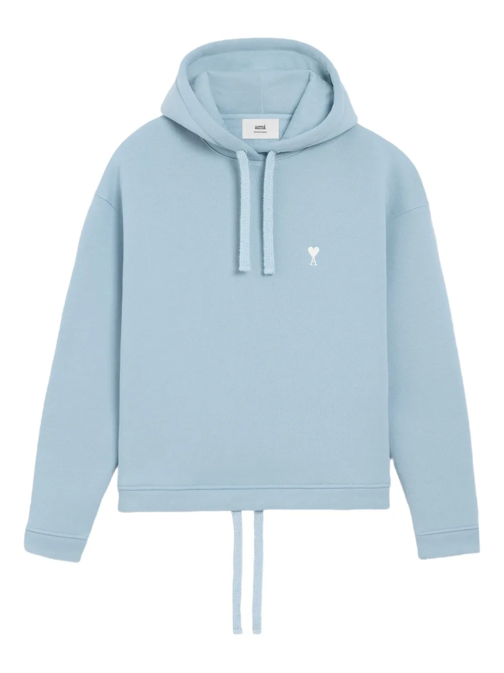 AMI Paris Ami de Coeur drawstring hoodie | Blue | Image 1