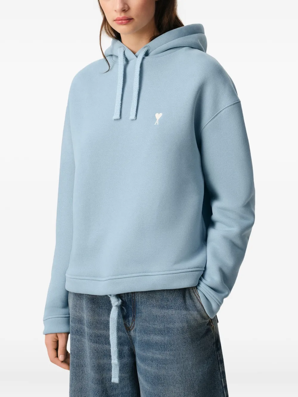 AMI Paris Ami de Coeur hoodie met trekkoord Blauw