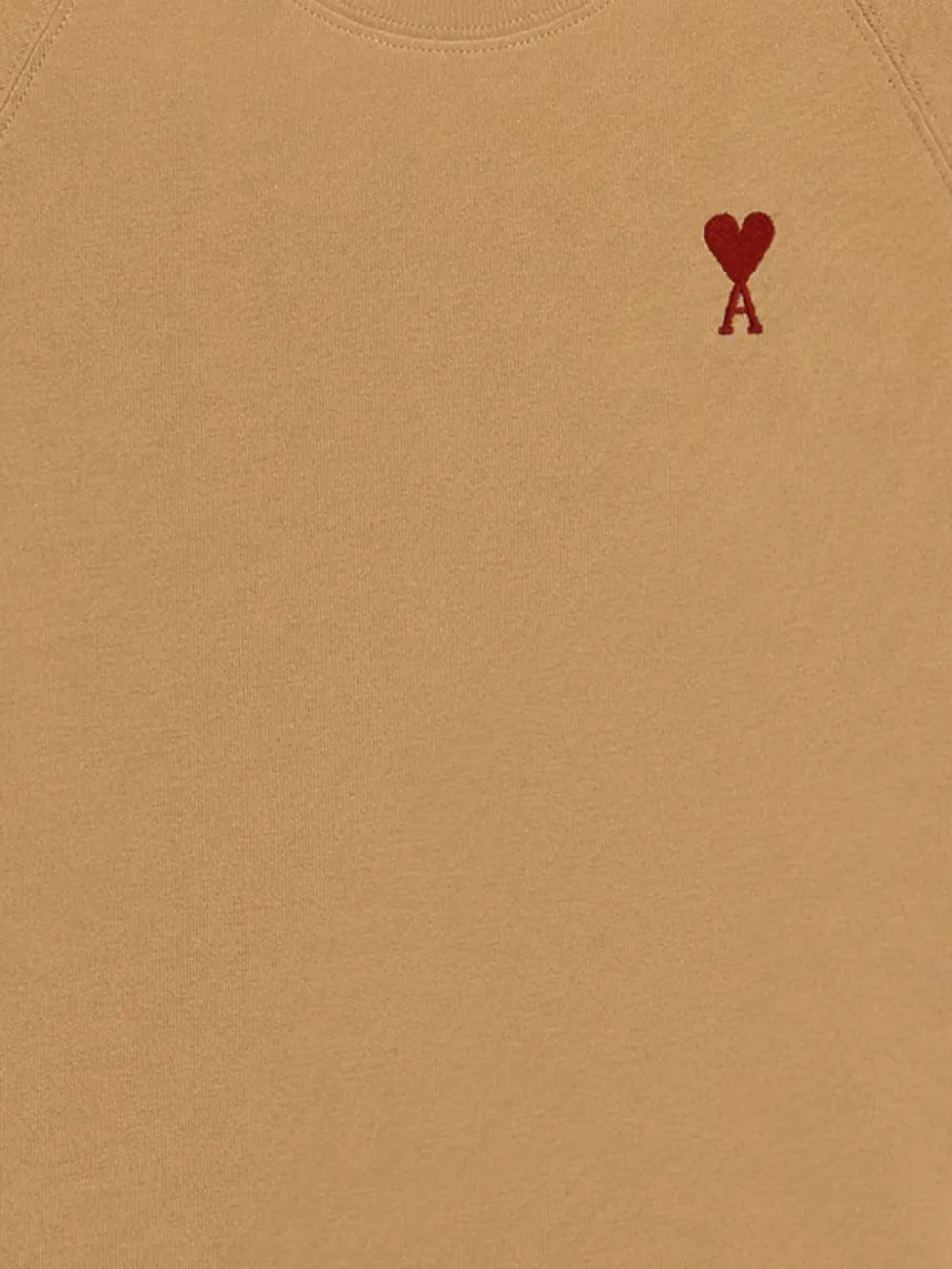 Ami Alexandre Mattiussi Ami De Coeur Cotton T-shirt In Brown